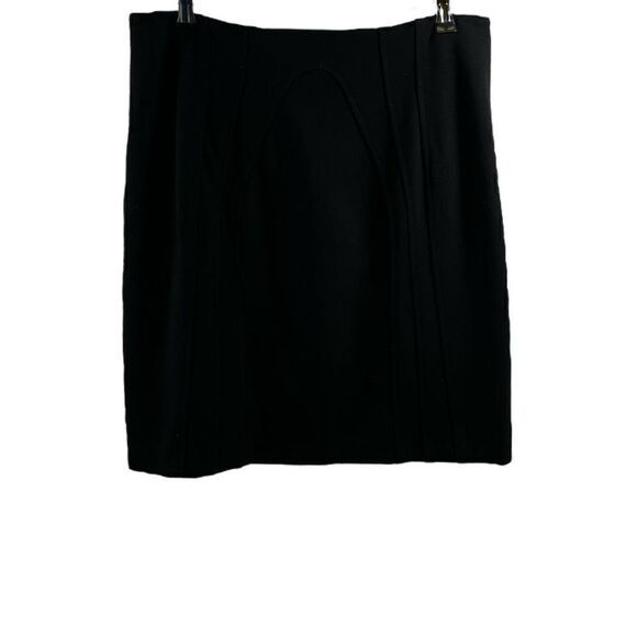 Diane Von Furstenberg Black Skirt Size 10 - Picture 1 of 11